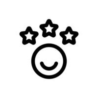 Simple rating icon. The icon can be used for websites, print templates, presentation templates, illustrations, etc vector