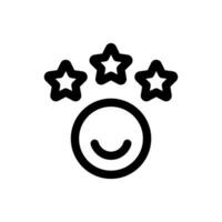 Simple rating icon. The icon can be used for websites, print templates, presentation templates, illustrations, etc vector