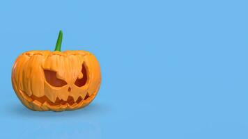 The jack o lantern pumpkin Boarder line  for halloween content 3d rendering photo