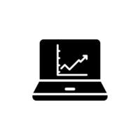 Data analysis icon vector. Data science illustration sign. Analytics symbol. Trading logo. vector