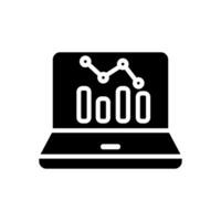 Data analysis icon vector. Data science illustration sign. Analytics symbol. Trading logo. vector