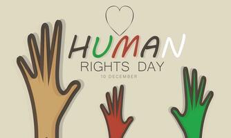 Human Rights Day. background, banner, card, poster, template. Vector illustration.