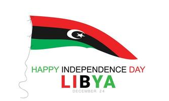 Independence day in Libya. background, banner, card, poster, template. Vector illustration.