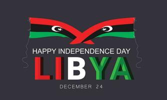 Independence day in Libya. background, banner, card, poster, template. Vector illustration.