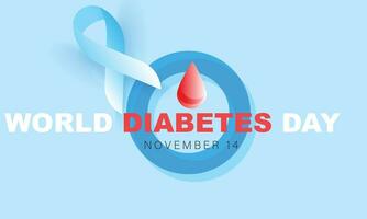 World Diabetes Day. background, banner, card, poster, template. Vector illustration.