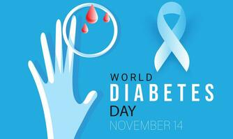 World Diabetes Day. background, banner, card, poster, template. Vector illustration.