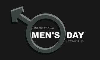 International Men's Day. background, banner, card, poster, template. Vector illustration.