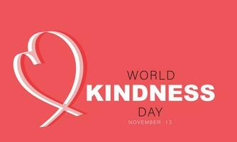 World Kindness Day. background, banner, card, poster, template. Vector illustration.