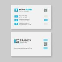 Clean stylish and modern creative professional, business card template design vector