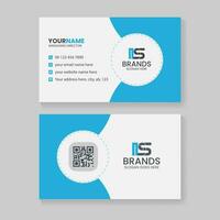 Clean stylish and modern creative professional, business card template design vector