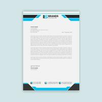 Professional creative simple Business and corporate modern letterhead template design vector