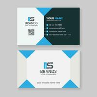 Clean stylish and modern creative professional, business card template design vector