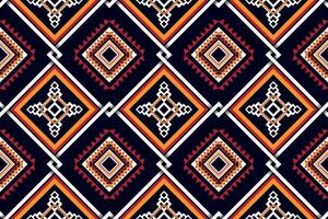 Geometric ethnic oriental seamless pattern traditional Design for fabric,carpet,clothing,background,wallpaper,wrapping,Vector illustration.aztec embroidery style. vector