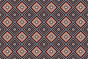 Geometric ethnic oriental seamless pattern traditional Design for fabric,carpet,clothing,background,wallpaper,wrapping,Vector illustration.aztec embroidery style. vector