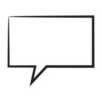 Speech  bubble  icon. Flat  design. Isolated white background vector