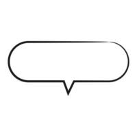 Speech  bubble  icon. Flat  design. Isolated white background vector