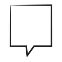 Speech  bubble  icon. Flat  design. Isolated white background vector