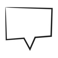 Speech  bubble  icon. Flat  design. Isolated white background vector