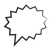Speech  bubble  icon. Flat  design. Isolated white background vector
