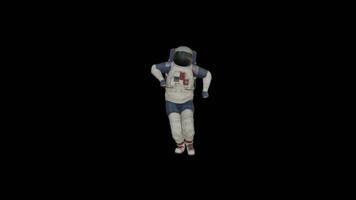 astronauta danza animación video