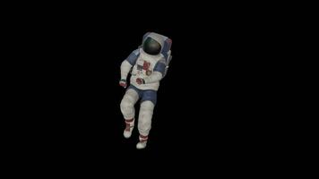 astronauta dança animação video