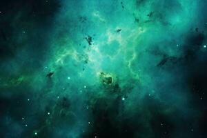 Green abstracr space background photo