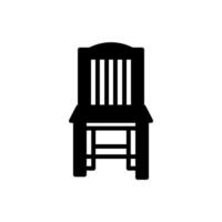 Armless Chair icon in vector. Logotype vector