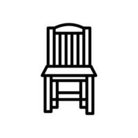 Armless Chair icon in vector. Logotype vector