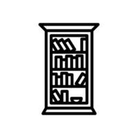 Bookcase icon in vector. Logotype vector