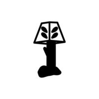 Wooden Lamp icon in vector. Logotype vector