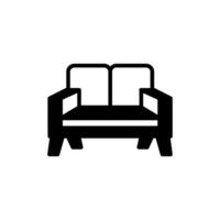 Love seat icon in vector. Logotype vector