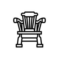 Rocking Chair icon in vector. Logotype vector