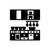 Kitchen icon in vector. Logotype vector
