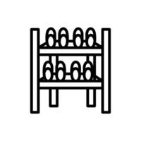 Shoe Rack icon in vector. Logotype vector