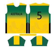 Australia cricket team sports kid design or Australia cricket jersey design vector