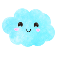 mignonne coloré des nuages png