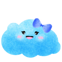 fofa colorida nuvens png