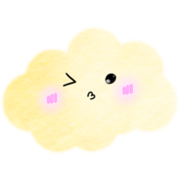 cute colorful clouds png