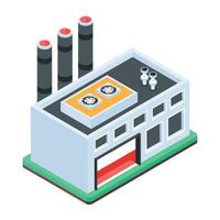 Industrial Equipment Isometric Icons vector