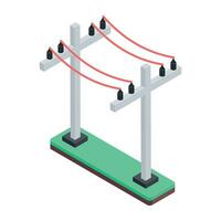 Industrial Equipment Isometric Icons vector