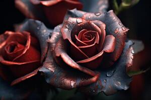Red Roses Texture Background photo
