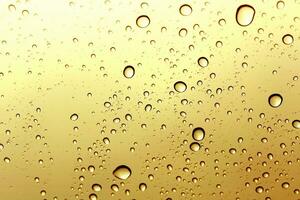 Gold water drop windshiled background. photo