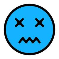Icon depression, negative emotions alienation and isolation, low mood, pessimism vector