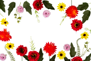 spring floral banner frame copy space png