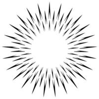 Abstract circle with spikes design element logo. vector illustration