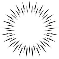 Abstract circle with spikes design element logo. vector illustration