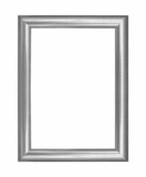 Wooden silver frame vintage isolated background, use clipping path photo