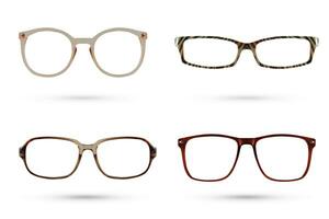 Fashion glasses style collections, use clipping path photo