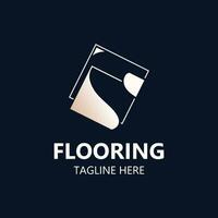 Flooring Logo design, custom Layer Vector elegant business store building