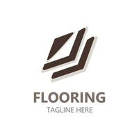 Flooring Logo design, custom Layer Vector elegant business store building